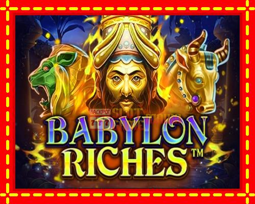 Gép Babylon Riches: ingyenes és regisztráció nélkül