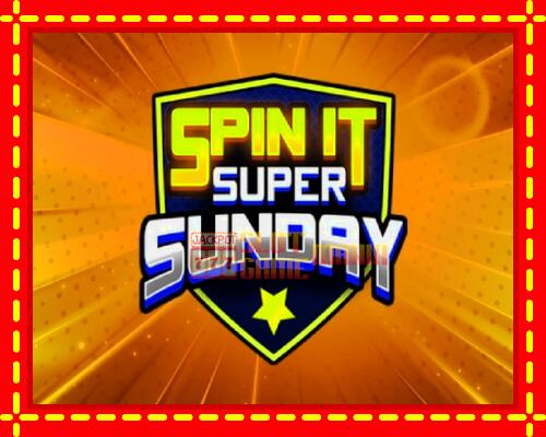 Gép Spin It Super Sunday: ingyenes és regisztráció nélkül