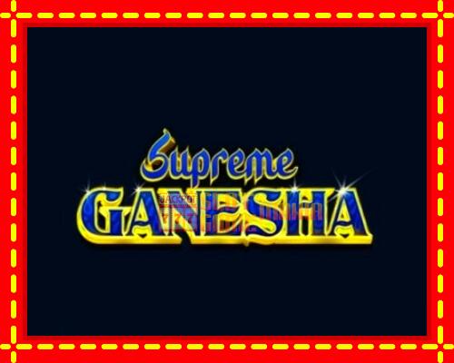 Gép Supreme Ganesha: ingyenes és regisztráció nélkül